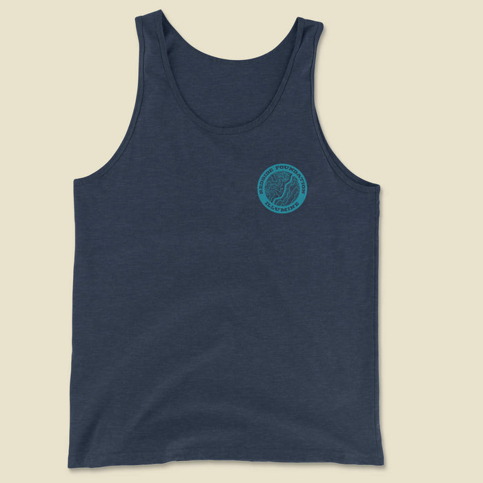 Got Your Back Unisex Tank - Heather Navy