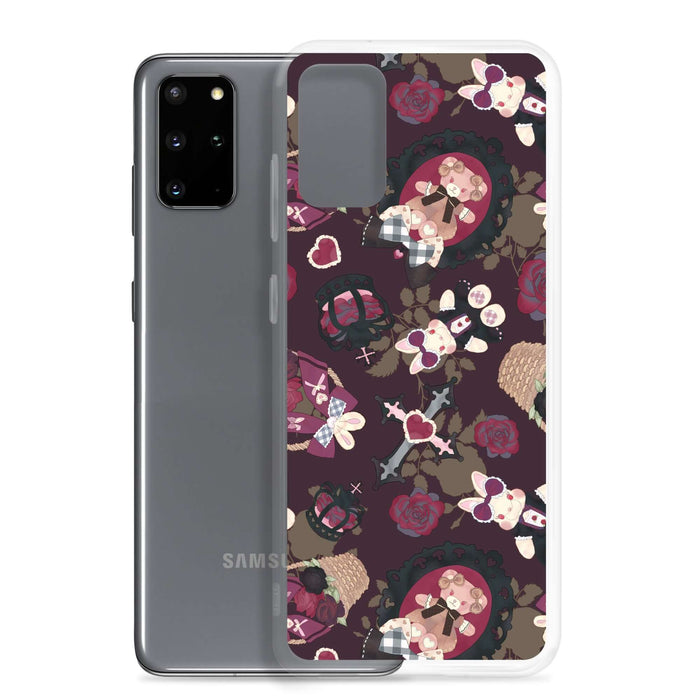 Stylish Gothic Teddy Samsung® Clear Case featuring unique designs, perfect for protecting your phone in style.