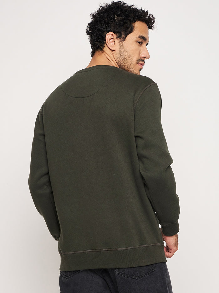 Gratitude Olive Sweat Shirt