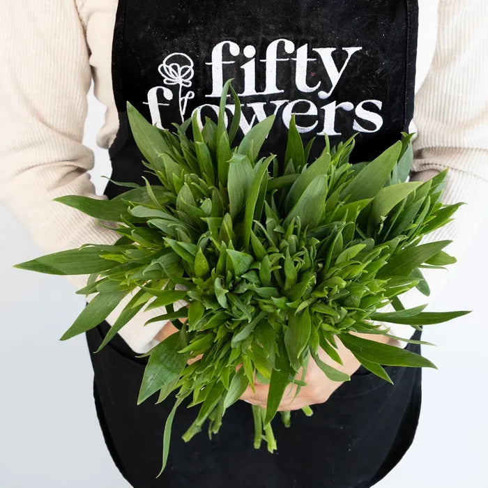 Green Planet Alstromelia Flowers Apron - Image