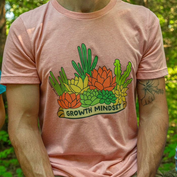 Growth Mindset Tee - Heather Sunset