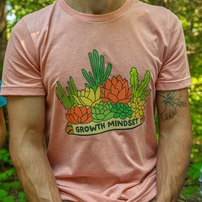 Growth Mindset Tee - Heather Sunset