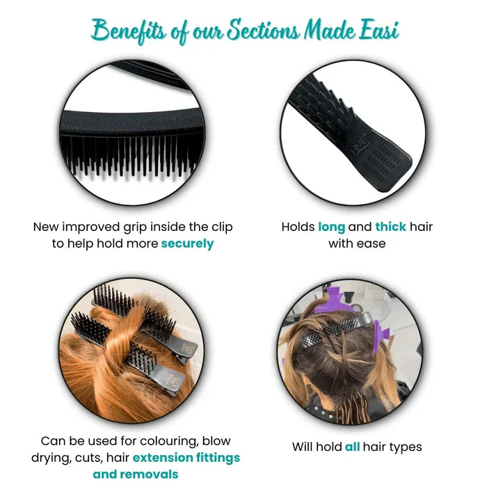 Hair Made Easi Sections Made Easi Comb Clips