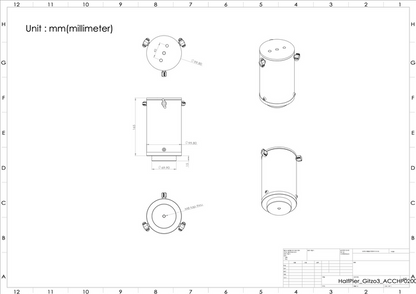 Half Pier for Gitzo 3, Gitzo 4, L404C