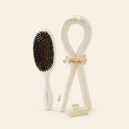 Heatless Curls + Wild Boar Hair Brush Set