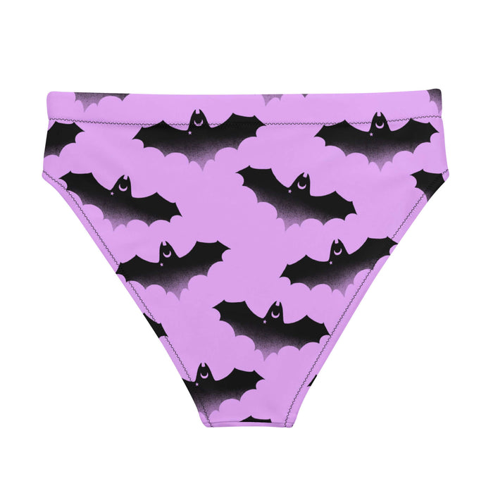Aensland alternative bikini bottom in pink with bats and crescent moons
