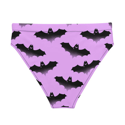 Aensland alternative bikini bottom in pink with bats and crescent moons