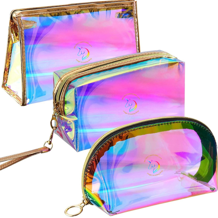 Holographic Makeup Bags