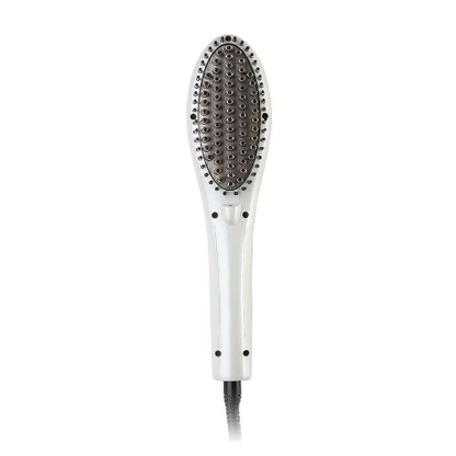 Hot & Hotter Heated Straightening Brush White by ANNIE