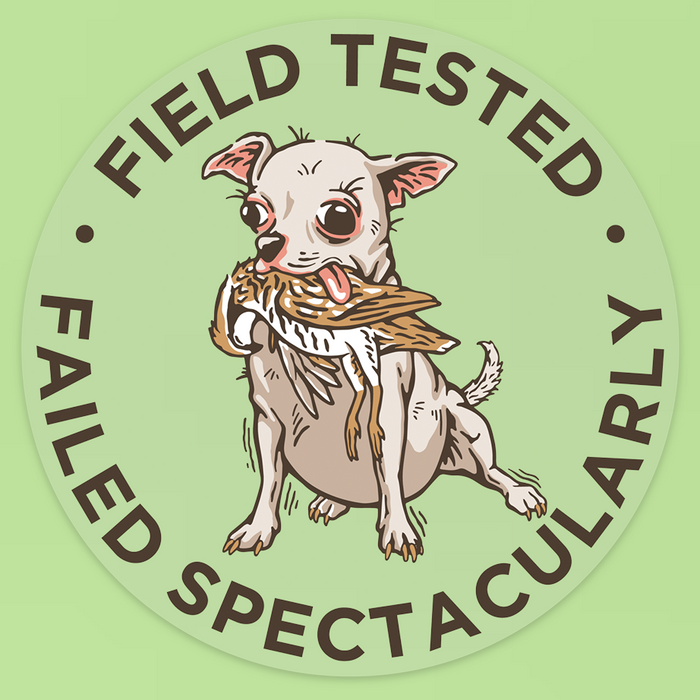 Hunting Chihuahua Decal Sticker