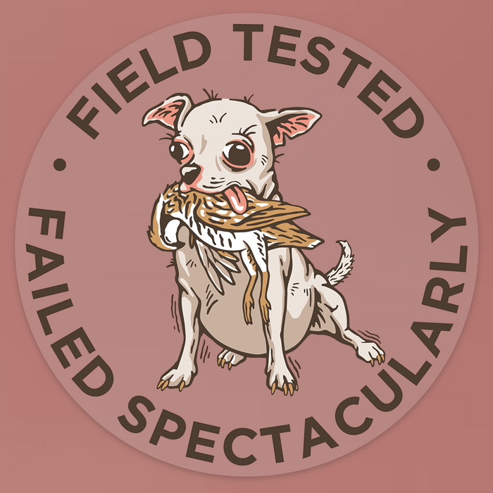 Hunting Chihuahua Decal Sticker