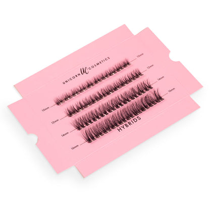HYBRIDS Super Pre-Glued Party Lashes Full Kit - Unicorn Cosmetics