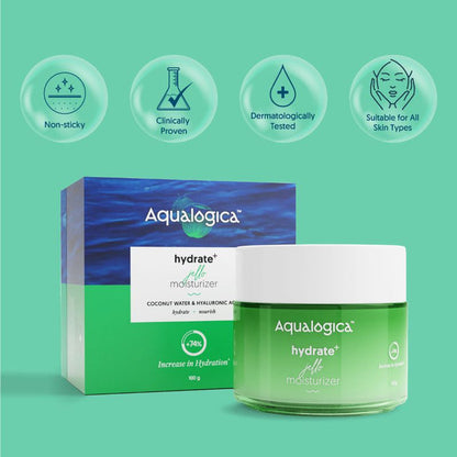 Hydrating gel moisturizer oil-free and non-sticky texture