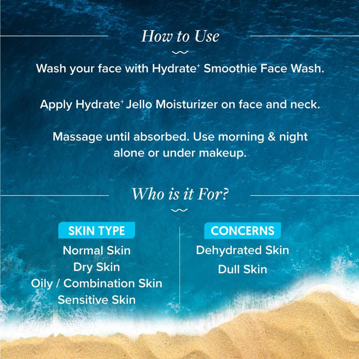 How to use Hydrate+ moisturizer for soft dewy skin