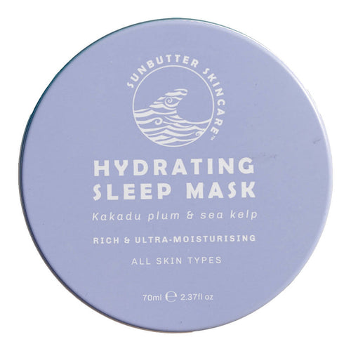 Tin of hydrating sleep mask with Kakadu plum and sea kelp.