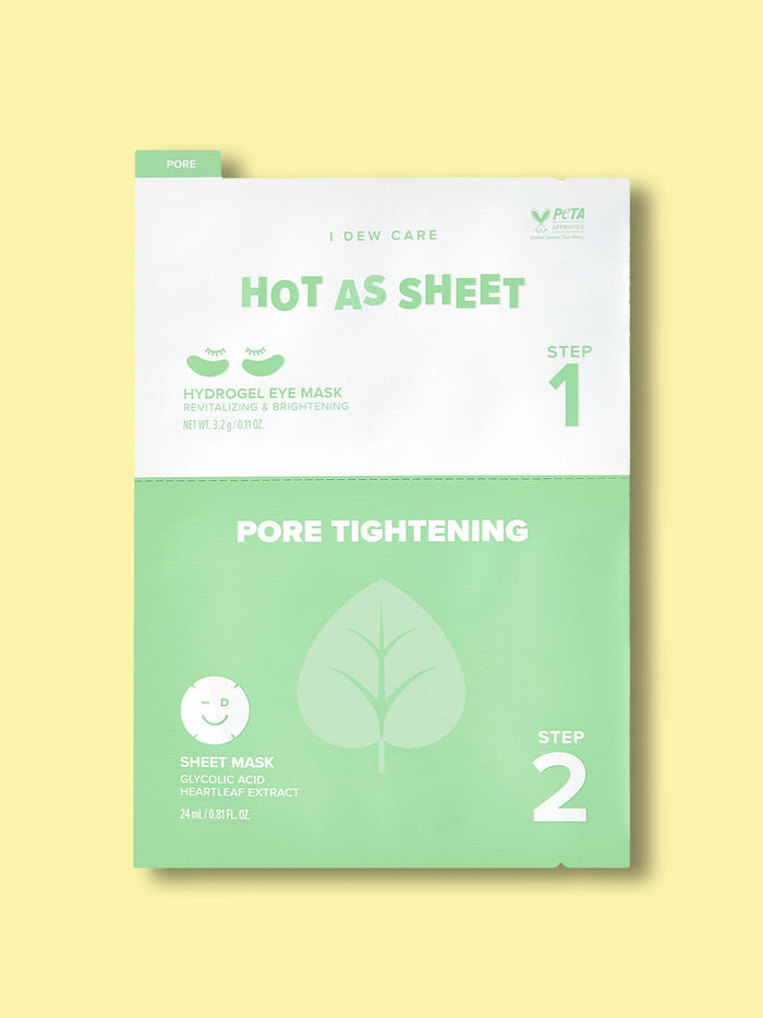 I DEW CARE HOT AS SHEET Single Masks | Pore Tightening-Image 1
