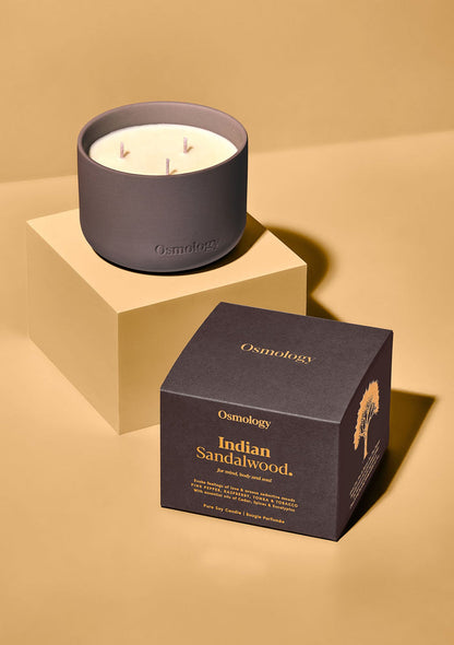Indian Sandalwood Triple Wick Scented Candle