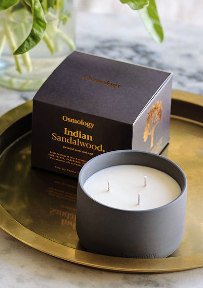 Indian Sandalwood Triple Wick Scented Candle