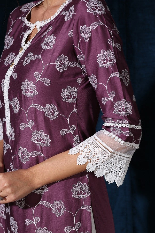 Iris Kurta (Purple)