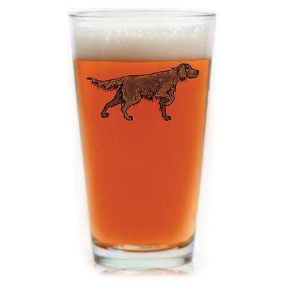Irish Setter Pint Glass