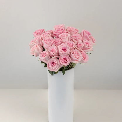 First Light Pink Rose Vase - Image