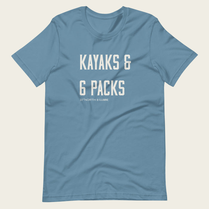 Kayaks & 6 Packs Tee - Illumine Collect Adventure Apparel