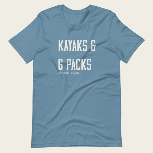 Kayaks & 6 Packs Tee - Illumine Collect Adventure Apparel