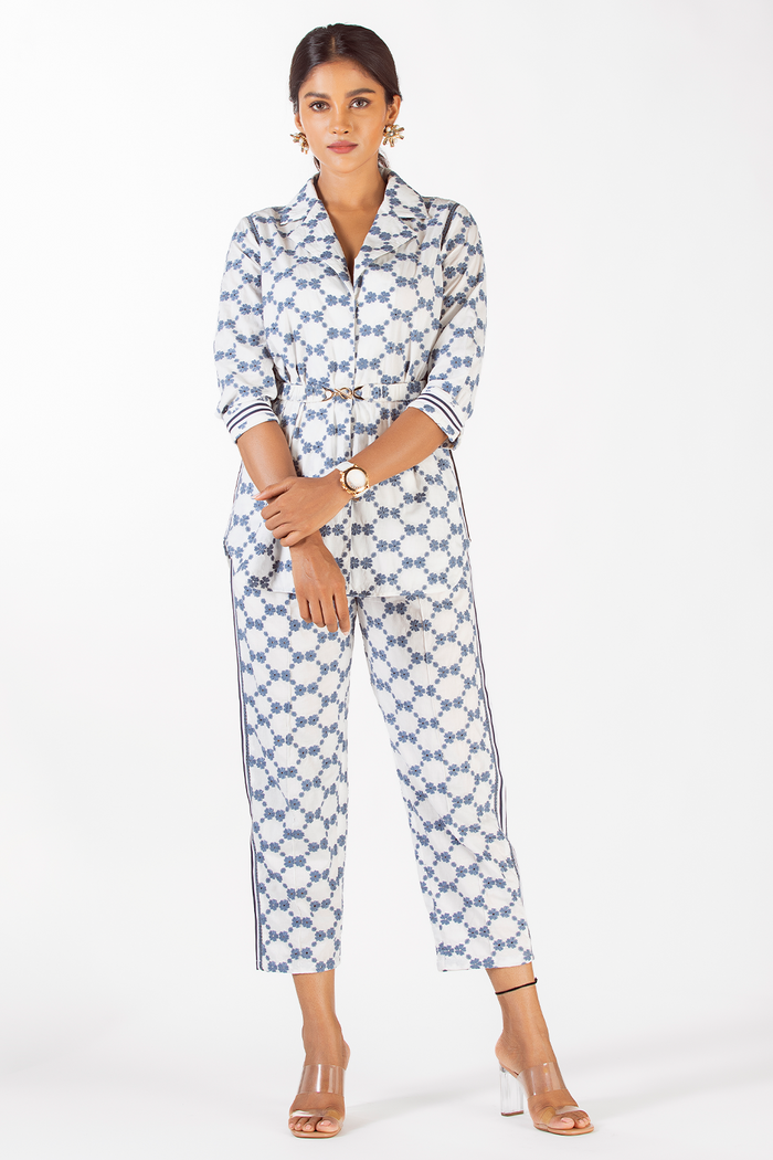 Kenza Supima Cotton White Co-ord Set