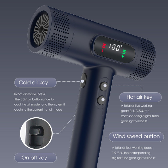 KOOFEX HAIRDRYER 110.000RPM - DARK BLUE