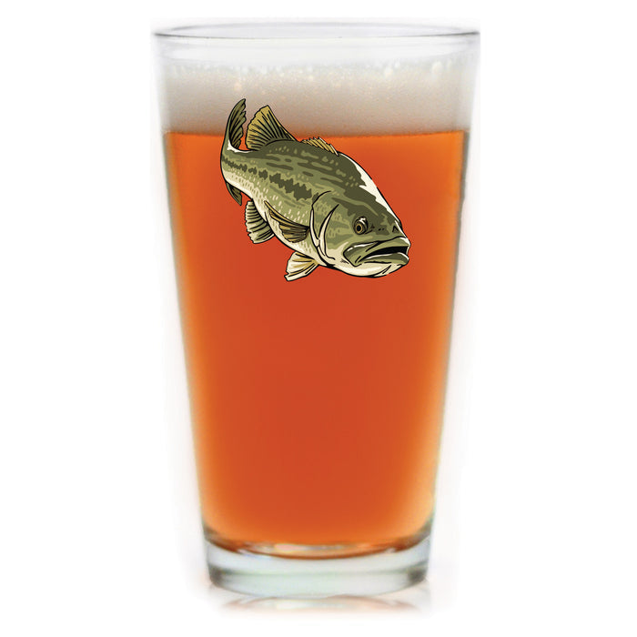 Largemouth Bass Pint Glass