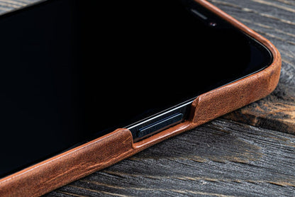 Leather iPhone 13 Pro Max (6.7) Hard Back Cover