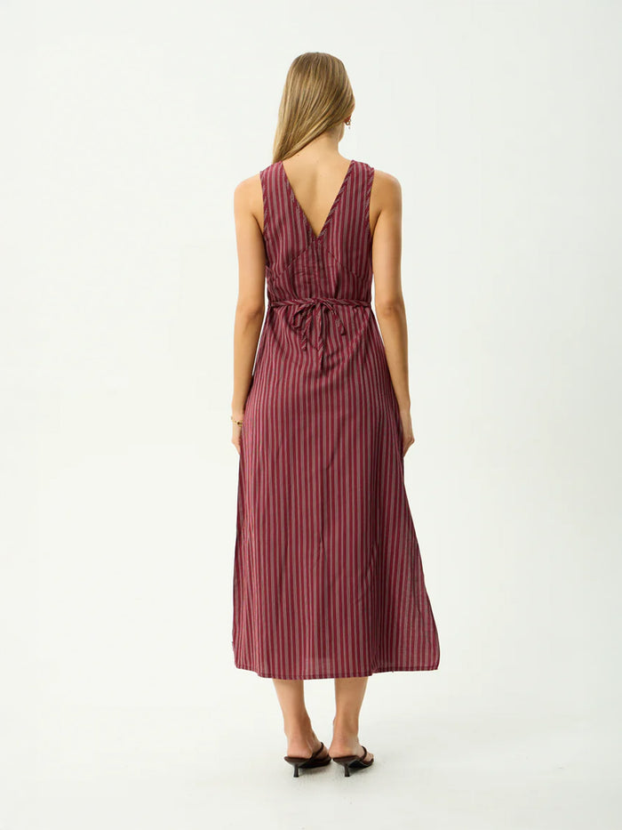 Ledger - Recycled Maxi Dress | Burgundy-Image 4