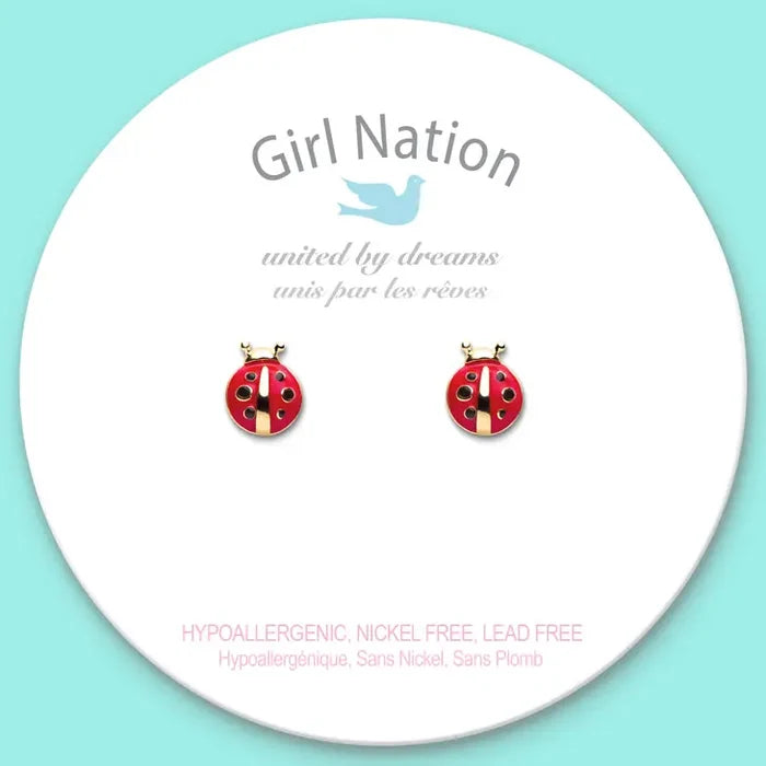 Little Ladybug Cutie Stud Earrings