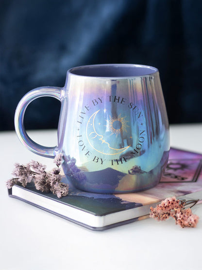 Live by the Sun Love by the Moon Iridescent Mug | One Colour-Image 1