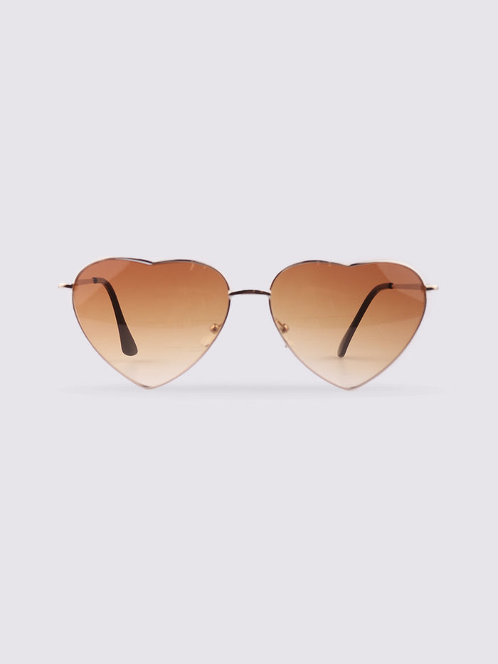Love Heart Sunglasses | Smoke-Image 1