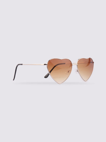 Love Heart Sunglasses | Smoke-Image 2