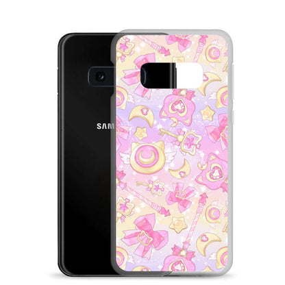 Sleek Magical Girl Samsung® Clear Case featuring vibrant, whimsical designs to protect your magical gadget.