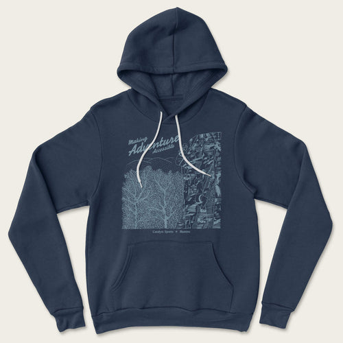 Making Adventure Accessible Hoodie - Heather Navy