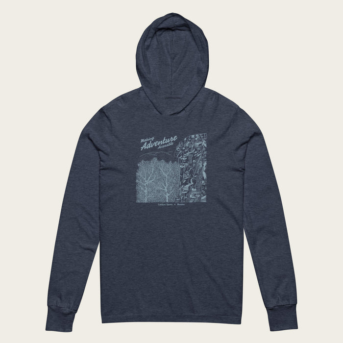Making Adventure Accessible Sun Hoodie - Heather Navy