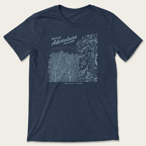 Making Adventure Accessible Tee - Heather Navy