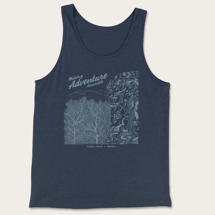 Making Adventure Accessible Unisex Tank - Heather Navy