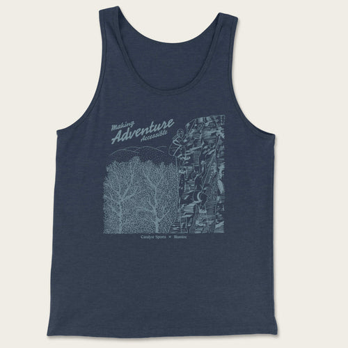 Making Adventure Accessible Unisex Tank - Heather Navy