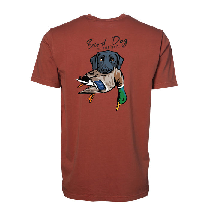 Black Lab with a Mallard / Red Clay / XS