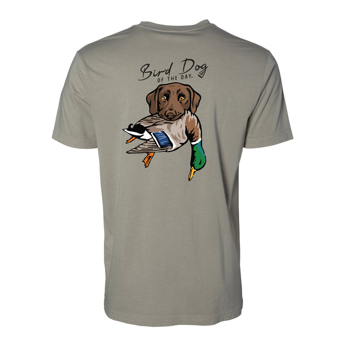 Chocolate Lab with a Mallard / Olive Drab / XS