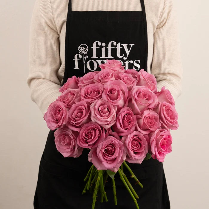 Marry Me Pink Rose Apron - Image