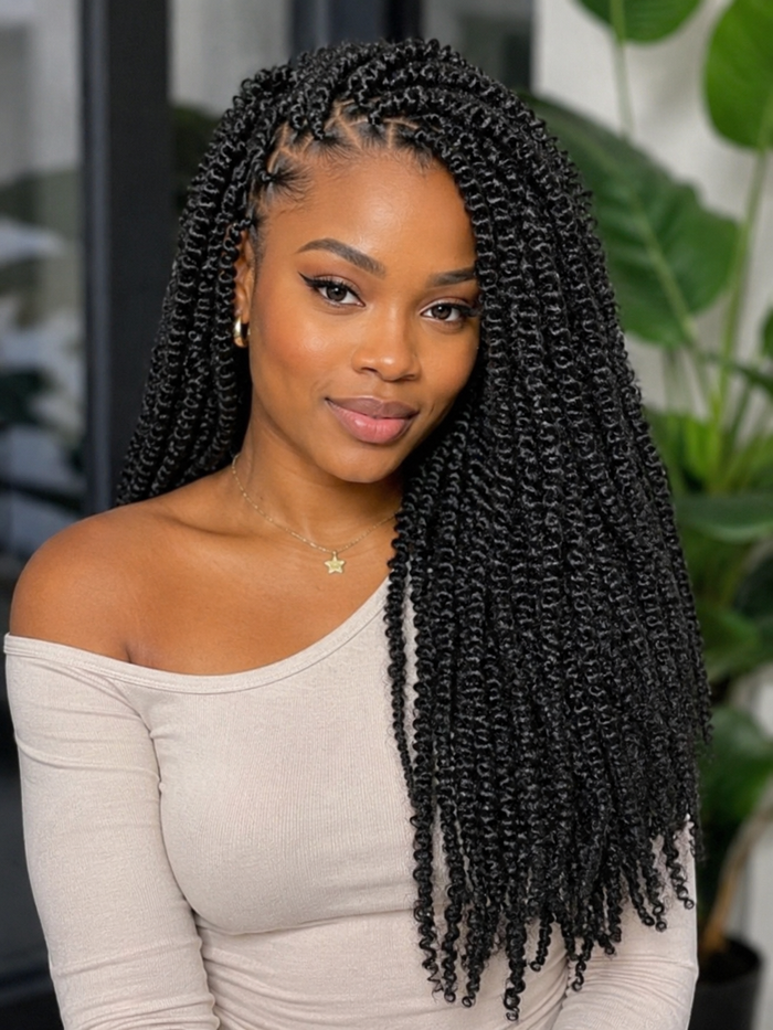 Mary Queen Afro Spring Twist 24"