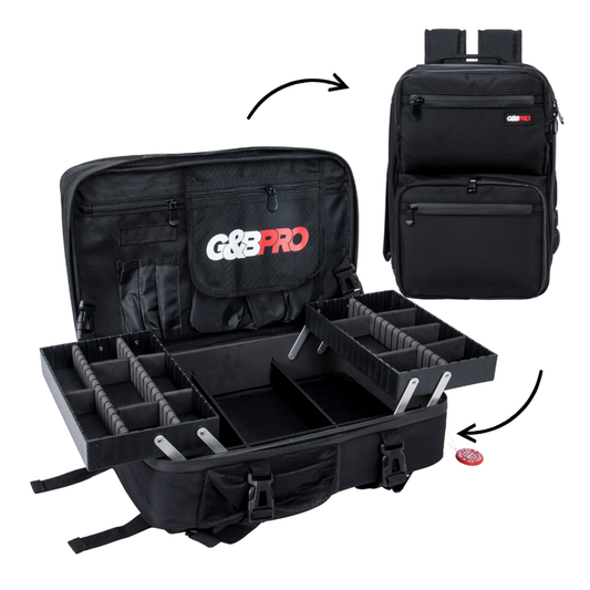 Mid Size Mobile Workstation Backpack with Extending Tray System – OG Black