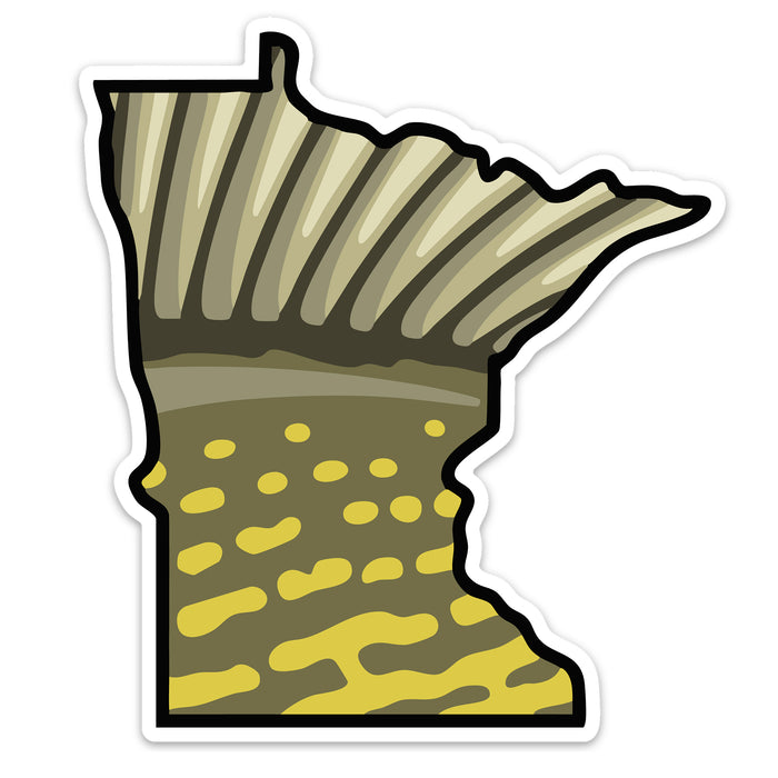 Minnesota Walleye Decal Sticker