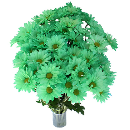 Mint Green Daisy Flower Tinted