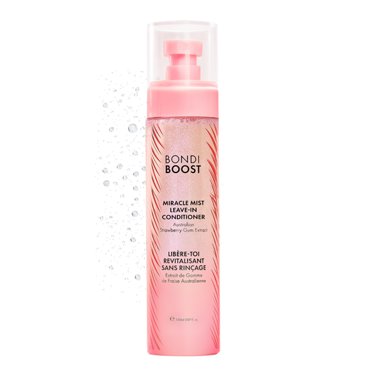 Bondi Boost leave-in conditioner bottle on a white background